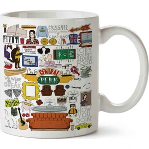 Art Hediye Central Perk Friends Baskılı Kupa Bardak