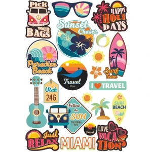 Seyehat Sticker Seti A 21 x 32 cm