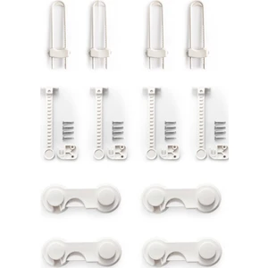 Ideal Baby 4 Adet Raylı Dolap Kilidi + 4 Adet Pencere Kilidi + 4 Adet Kapak Kilidi
