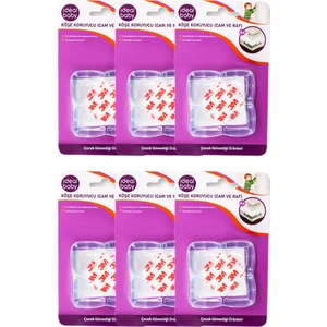Ideal Baby 6 Paket Köşe Koruyucu (Cam ve Raf)