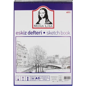 Mona Lisa Telli Eskiz Defter A3 50 Yaprak 120 gr