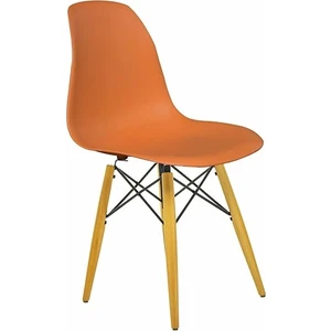 Ahşap Ayaklı Plastik Çocuk Sandalyesi