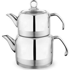 Ada 4parça Metal Kulplu Çaydanlık Büyük Boy