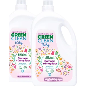 U Green Clean Organik Lavanta Yağlı Baby Bitkisel Çamaşır Yumuşatıcısı 2750 ml 2'li Set