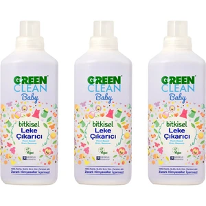 U Green Clean Baby Bitkisel Leke Çıkarıcı 1000 ml 3'lü Set