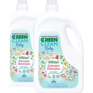U Green Clean Organik Lavanta Yağlı Baby Bitkisel Çamaşır Deterjanı 2750 ml 2'li Set