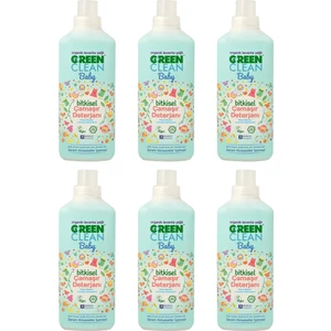 U Green Clean Organik Lavanta Yağlı Baby Bitkisel Çamaşır Deterjanı 1000 ml 6'lı