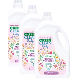 U Green Clean Organik Lavanta Yağlı Baby Bitkisel Çamaşır Yumuşatıcısı 2750 ml 3'lü Set