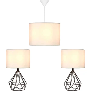 Merve Aydınlatma Table Lamp Yatak Odası Aydınlatma Seti