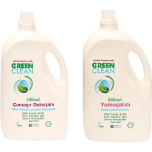 U Green Clean  Lavanta Yağlı Çamaşır Deterjanı 2750 Ml+  Lavanta Yağlı Bitkisel Yumuşatıcı 2750 ml