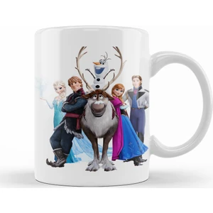 Baskı Dükkanı Disney Frozen Elsa Kristoff Olaf Anna Kupa Bardak Porselen