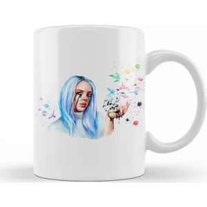 Baskı Dükkanı Billie Eilish Kupa Bardak Porselen