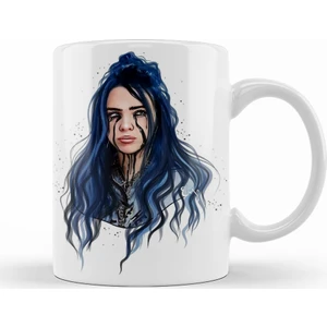 Baskı Dükkanı Billie Eilish Kupa Bardak Porselen