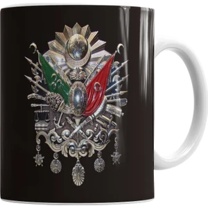 Baskı Dükkanı Osmanlı Tuğrası Kupa Bardak Porselen