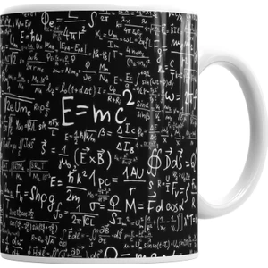 Baskı Dükkanı E=mc2 Formül Matematik Formülü Kupa Bardak Porselen