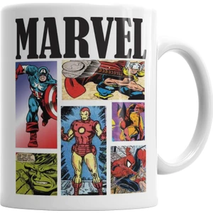 Baskı Dükkanı Marvel 08 Kupa Bardak Porselen