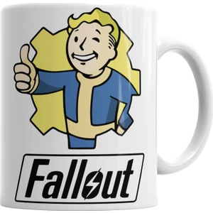 Baskı Dükkanı Fallout Vault Boy Kupa Bardak Porselen