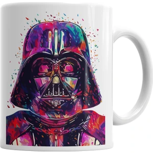 Baskı Dükkanı Darth Vader Paint Kupa Bardak Porselen