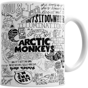 Baskı Dükkanı Arctic Monkeys Kupa Bardak Porselen