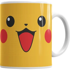 Baskı Dükkanı Pika Pikachu Bad Boy Pokemon Kupa Bardak Porselen