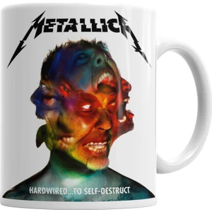 Baskı Dükkanı Metallica Hardwired Kupa Bardak Porselen