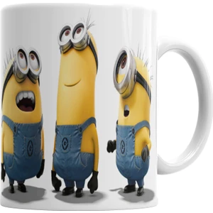 Baskı Dükkanı Minyonlar Minions Im Wıth Stupid Kupa Bardak Porselen