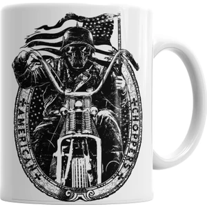 Baskı Dükkanı Harley Davidson Kupa Bardak Porselen
