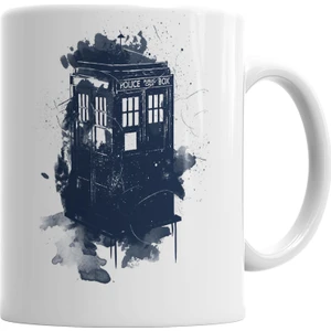 Baskı Dükkanı Doctor WhoTardis Splash Style Kupa Bardak Porselen