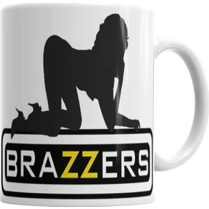 Baskı Dükkanı Brazzers Logo Kupa Bardak Porselen