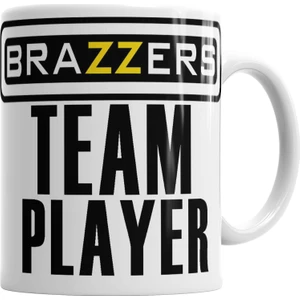 Baskı Dükkanı Brazzers Logo Kupa Bardak Porselen
