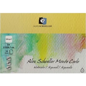 Alex Schoeller A4-300 gr Monte Carlo Watercolor Aqurell Suluboya Defteri 10 Yp.