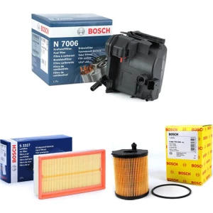 Filtre Bakım Seti Peugeot 407 1.6 Hdi Dizel Hava + Yağ + Yakıt Filtre