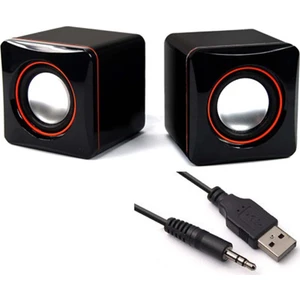 Multimedya 1+1 Mini Pc Hoparlör 2.0 USB Speaker 2.5W