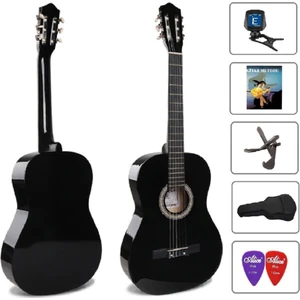 4/4 Siyah Klasik Gitar Seti