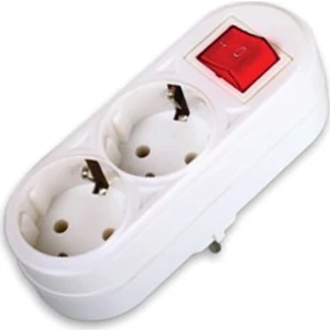 Fetih Ikili Anahtarlı Topraklı Fiş Priz Lale