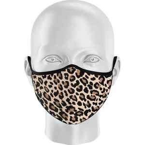 Bayan Yıkanabilir Kumaş Maske Leopar