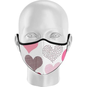 Çocuk Yıkanabilir Kumaş Maske Kalp