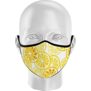 Unisex Yıkanabilir Kumaş Maske Limon