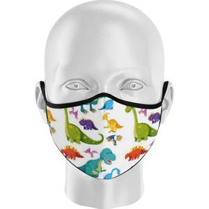 Çocuk Yıkanabilir Kumaş Maske Dino