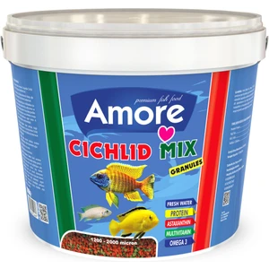 Cichlid Mix Granules 3 kg Malawi Amerikan Tanganyika Ciklet Protein Spirulina Kova Balık Yemi