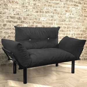 Evdemo Ada İkili Koltuk Kanepe Siyah