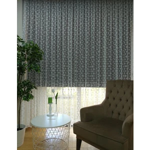 Esse Home Çiçek Desen Dantel Tül Perde 200 x 250 Sık Pile 1/3