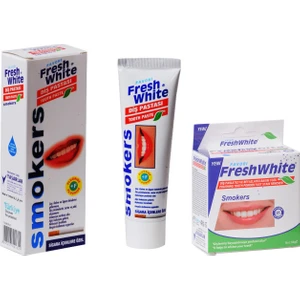 Fresh White Diş Pastası + Diş Parlatıcı Smokers 50 gr