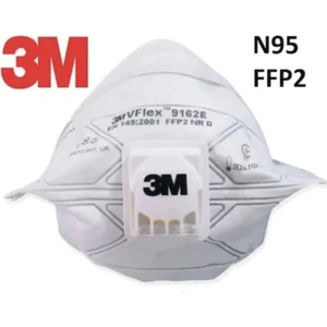 Vflex 9162E FFP2 Ventilli Toz ve Sis Solunum Koruyucu Maske 15'li Paket