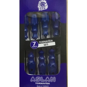 Aslan 7 Parça Manyetik Tornavida Seti Mıknatıslı Uç