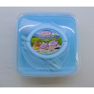 Gönder Kapıma Piknik Seti 6 Kişilik 32 Parça Mavi