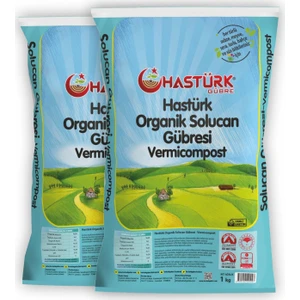 Hastürk Gübre Organik Solucan Gübresi 2 x 1 Kg.