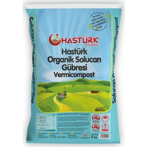 Hastürk Gübre Organik Solucan Gübresi 5 Kg.