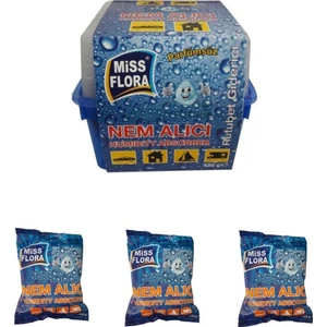 Miss Flora Nem Alıcı Rutubet Giderici 450 Gr + 3 Adet Yedek - Miss Flora