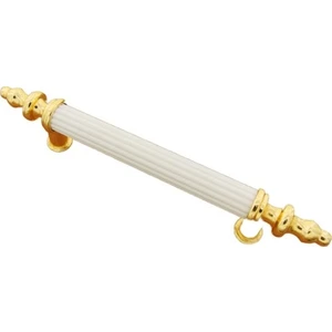 8 Adet Kumru Boy Kulp Sarı-Beyaz 160 Mm Dolap Vestiyer